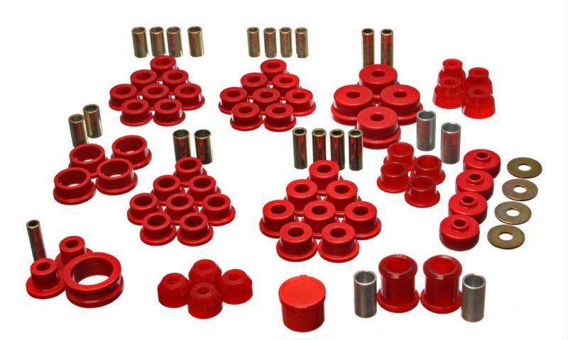 Energy suspension 3-18122r bushing kit polyurethane red chevy corvette kit