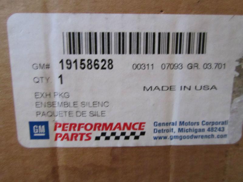 Chevy hhr gm performance exhaust system new 19158628 stainless steel