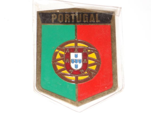 Portugal metal plate 6 x 8 cm.