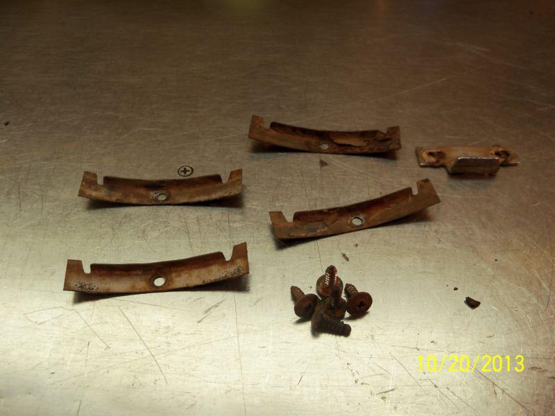 1974-1981 chevrolet camaro-firebird t-top gasket corner retaining brackets set