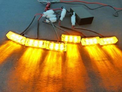 18led amber car truck boat motorcycle flash strobe emergency light 