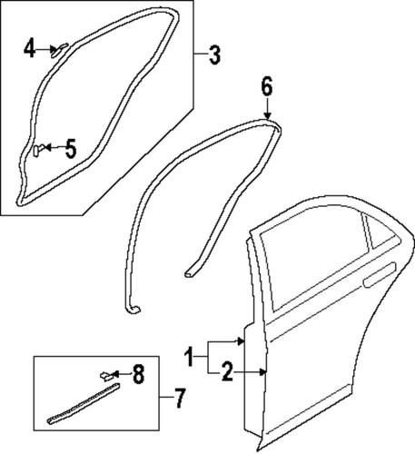 Mazda oem gk2a72031c door outer panel-outer panel