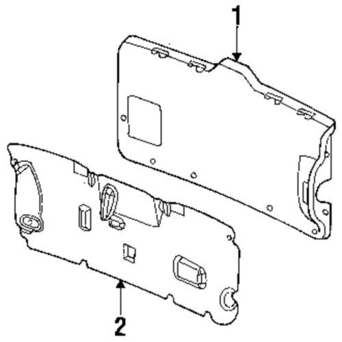 Jeep oem 55360309ac tail gate-water shield