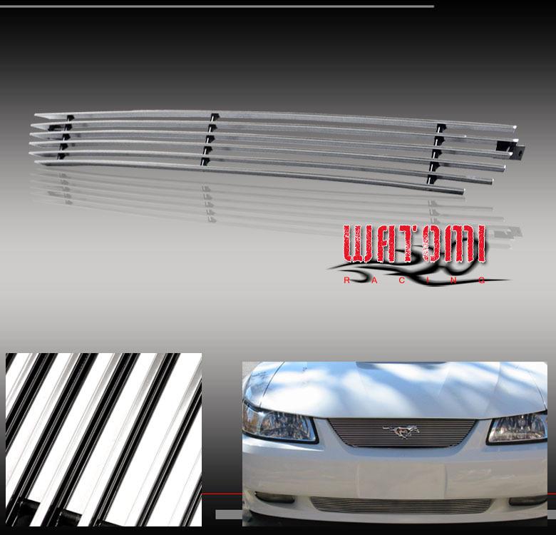 99-04 ford mustang front bumper lower billet grille insert 00 01 02 03 v6 v8 1pc