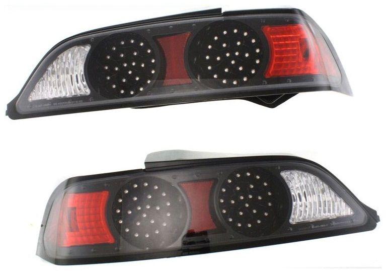 Led clear tail light brake lamp rear pair set both driver & passenger sides