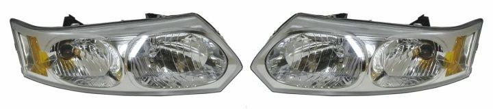 Headlight headlamp assembly pair set both driver passenger side left+right lh+rh