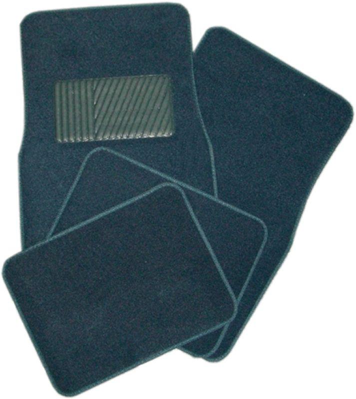 New dark blue carpet car truck auto interior floor mats set #4