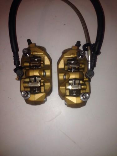 2005 2006 kawasaki zx636 zx6 zx6r front brake calipers pads lines oem z245