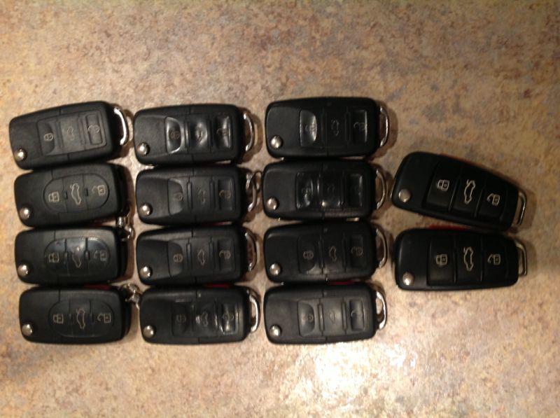 Lot 14 volkwagen audi security keyless entry remotes key fob transmitters tested