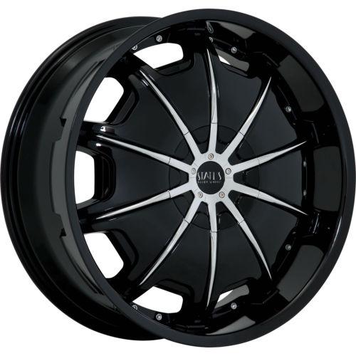 24x9 black status opus wheels 6x5.5 +15 toyota tacoma pre runner 6lug 4-runner