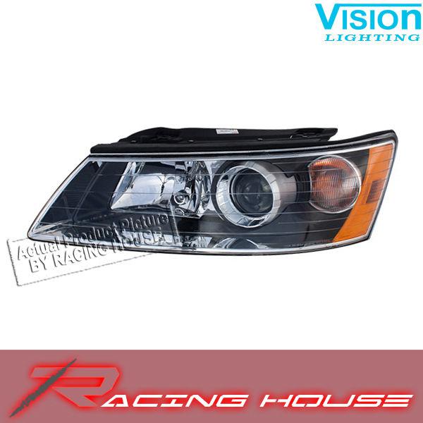 L/h headlight driver side lamp kit unit fit 2006-2008 hyundai sonata gl gls