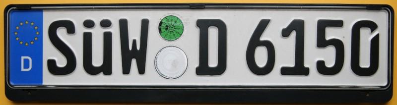 German umlaut euro license plate + bmw frame + 528i 528 528i e39 530i 5 series