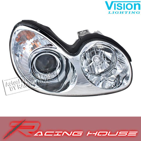 Right passenger side headlight kit unit fit 02-05 hyundai sonata gl gls lx