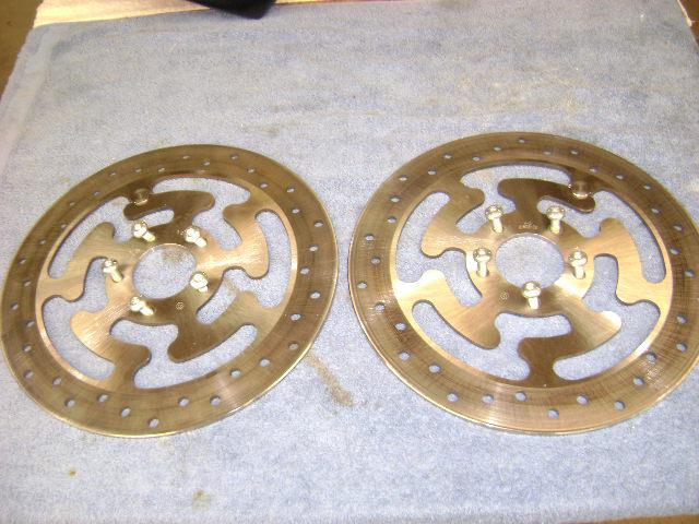 Harley-davidson touring oem front brake rotors - '08 2013 - 41820-08 & 41821-08