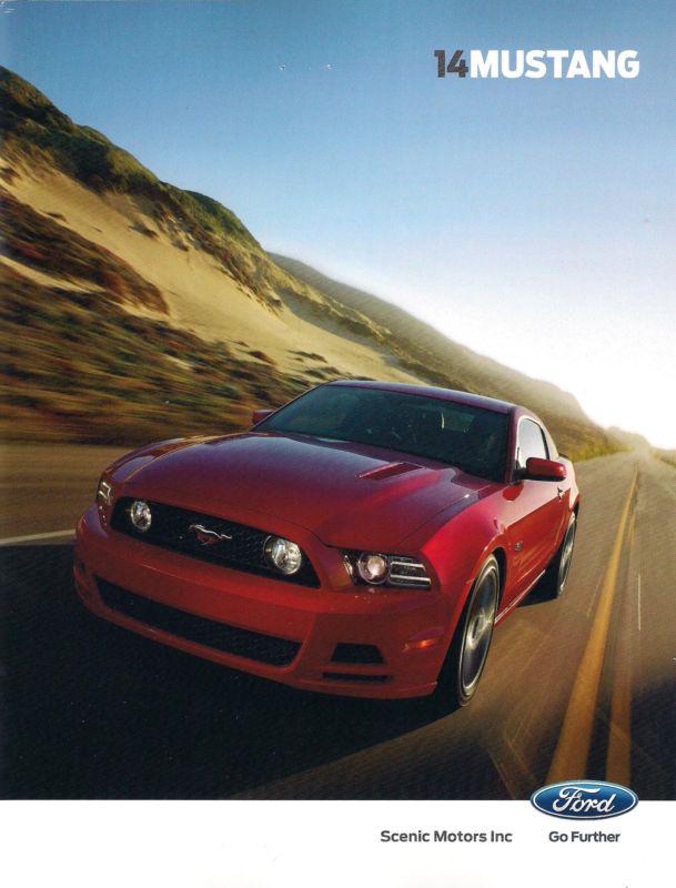 2014 ford mustang dealers premium brochure  v6 gt shelby gt500 staple hole sale!