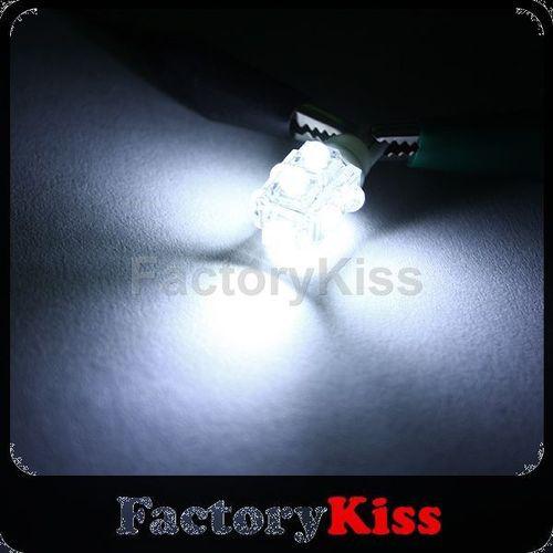 Fk auto 2 car bulbs t10 194 168 w5w 9-led flux fish white light #021