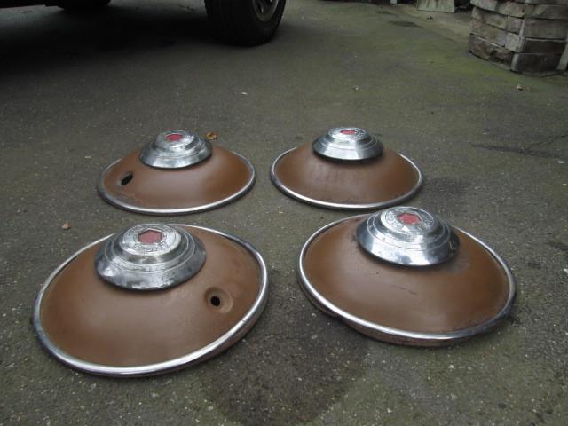 1936 packard standard 8 wire wheel covers for 17" wheels