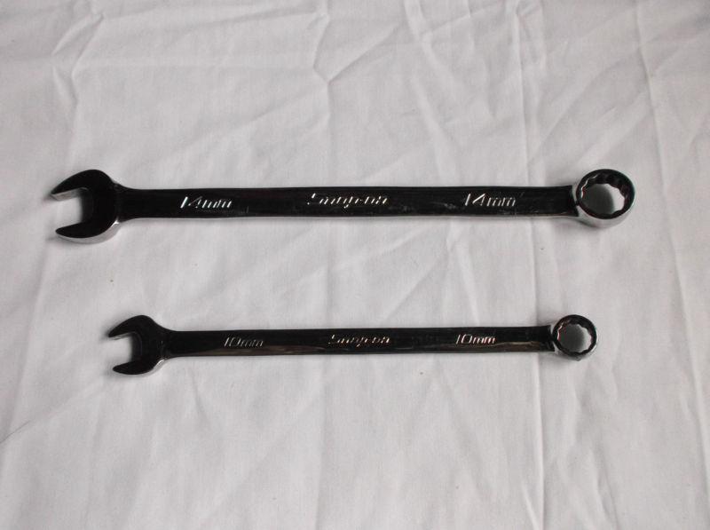 Snap-on 12pt. metric combination wrench lot (10mm, 14mm)