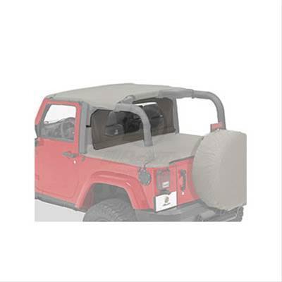 Bestop soft top windjammer polymer cloth khaki diamond each jeep wrangler jk