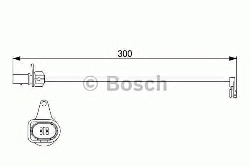 Bosch front brake pad wear sensor fits audi a4 avant a5 sportback a6 q5 2007-