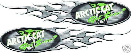 Arctic cat decal trailer flames graphics kit snowmobile dirt