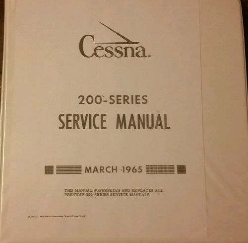 Cessna 210a service manual