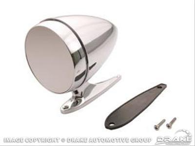 Scott drake mirror chrome bullet oval manual ford each