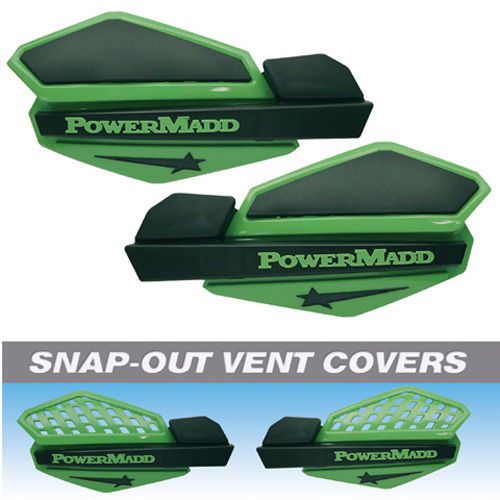 Powermadd star handguards green/black **new old stock** 34203