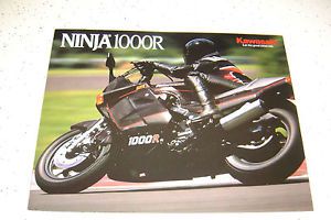 1 kawasaki 1987 ninja 1000r brochure  nos.4 pages,