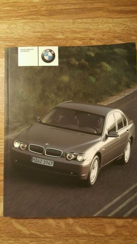 2003 745i 745li bmw owners manual