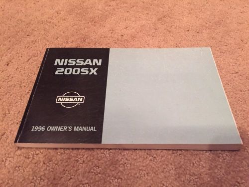 96 1996 nissan 200sx owners owner&#039;s manual book oem