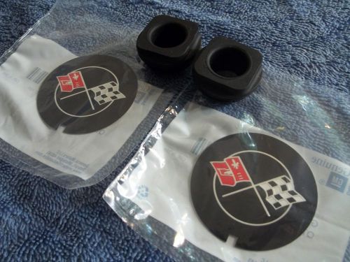 69 - 82 gm nos pcv grommets &amp; valve cover emblems chevrolet corvette camaro nova