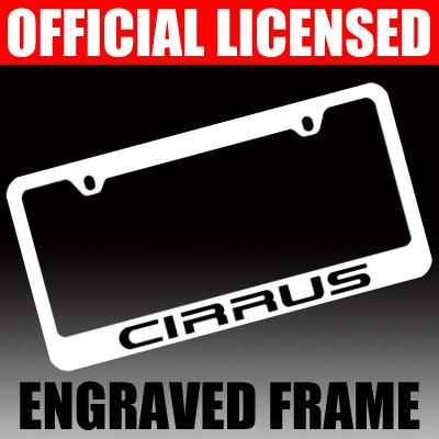 Chrysler *cirrus* chrome license plate frame tag holder