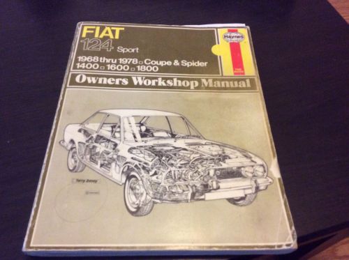 Fiat 124 sport 1968-1978 coupe spider haynes owners workshop manual