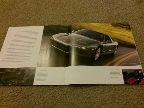 Acura 2001 &#034;full line&#034; dealership sales brochure - includes nsx !