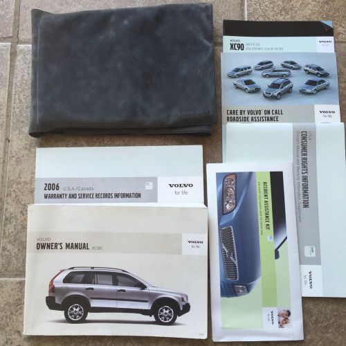 2006 volvo xc90 owners manual set oem