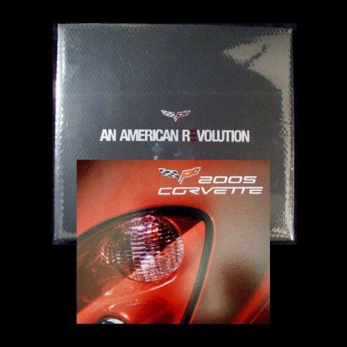 Corvette 2005 dealer book + dvd + 2004 naias brochure - ls2 chevrolet - 6.0l 364