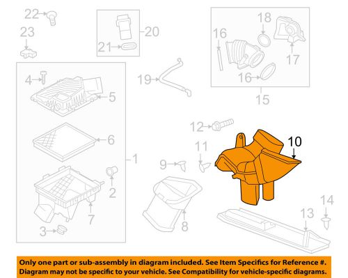 Gm oem air intake-inlet duct 22814088