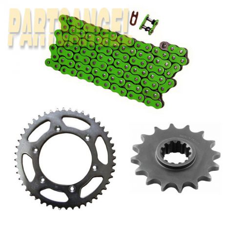 Green o-ring chain sprocket kit suzuki gsx-r600 gsxr600 2001-2005 2002 2003 2004