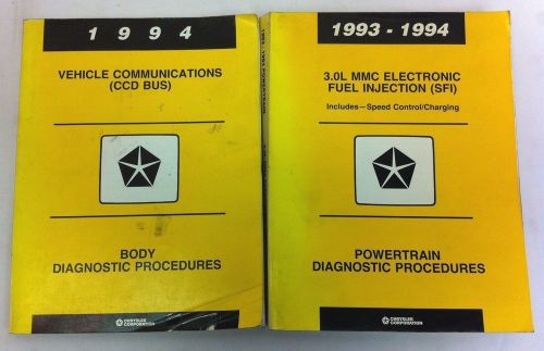 Chrysler 1993-1994 3.0 powertrain diagnostic procedures &amp; body diagnostics books