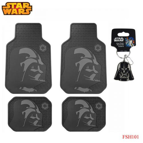 New 5pc set star wars dark vader car truck front rubber all weather floor mats