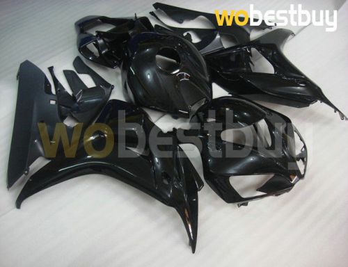 Injection black fairing for honda 2006 2007 06 07 cbr 1000rr mold body kit rd6