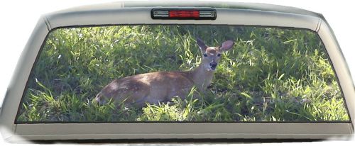 Deer bambi #02 rear window graphic tint truck stickers decals