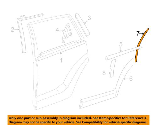 Pontiac gm oem 03-08 vibe exterior-rear-protector right 88972663