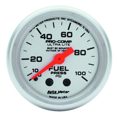 Auto meter 4312 ultra-lite; mechanical fuel pressure gauge