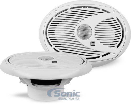 New! dual dms692 65w 6.5&#034; dms series 2-way coaxial marine/boat speaker system