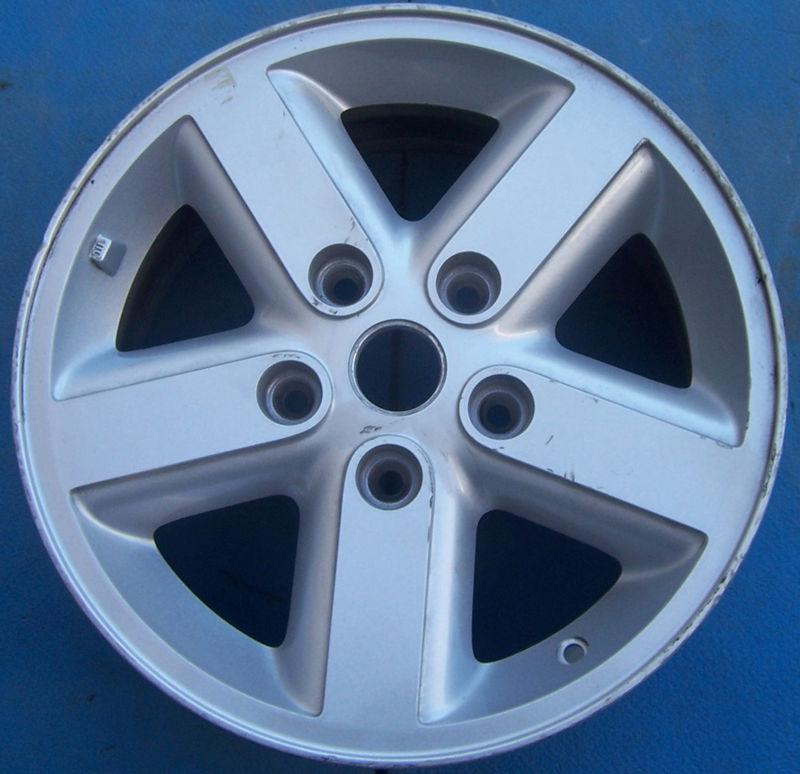 One 2007 2008 jeep wrangler 16" factory oem silver wheel rim 9073