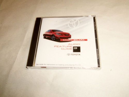 Toyota solara audio cd 2004 audio feature guide sealed