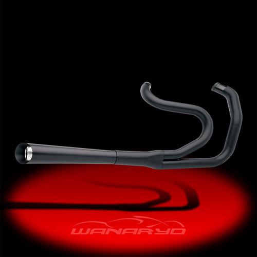 Supertrapp 2-into-1 supermeg exhaust system,black for 1986-2011 harley softail