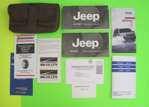 2009 jeep patriot factory owner&#039;s manual set &amp; case *oem*